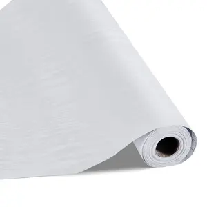 VEVOR Peel and Stick Wallpaper, 17.7x 393.7 inch Contact Paper White Wood Grain Waterpoof Self Adhesive, Easy to Clean Peel Wall Decorative Vinyl Roll for Bedroom Kitchen Bathroom Desk Office