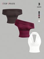 Burgundy/Off-White/Dark Coffee