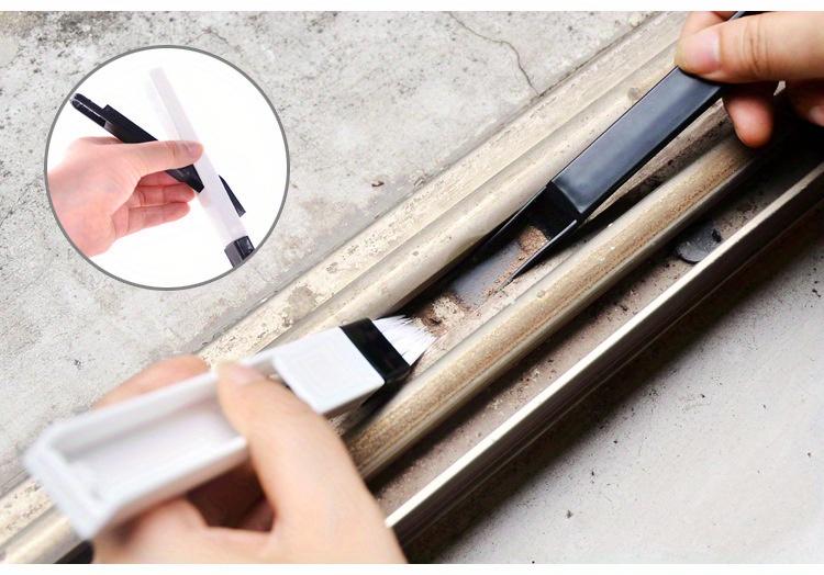 Window Groove Brush - Crevice, Dustpan, Air Conditioner Cleaner |   Multi-Purpose Kitchen Cleaning Tool