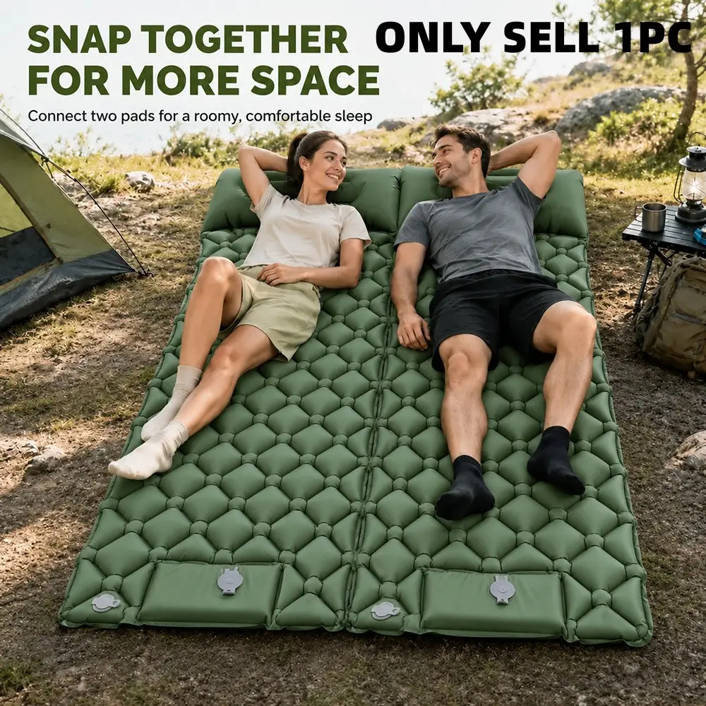 Self-Inflating Outdoor Camping Sleeping Pad Backpacking, Mini Lightweight Waterproof Mat, Portable Compact Sleep Pad for Hiking, Travel, Adventure