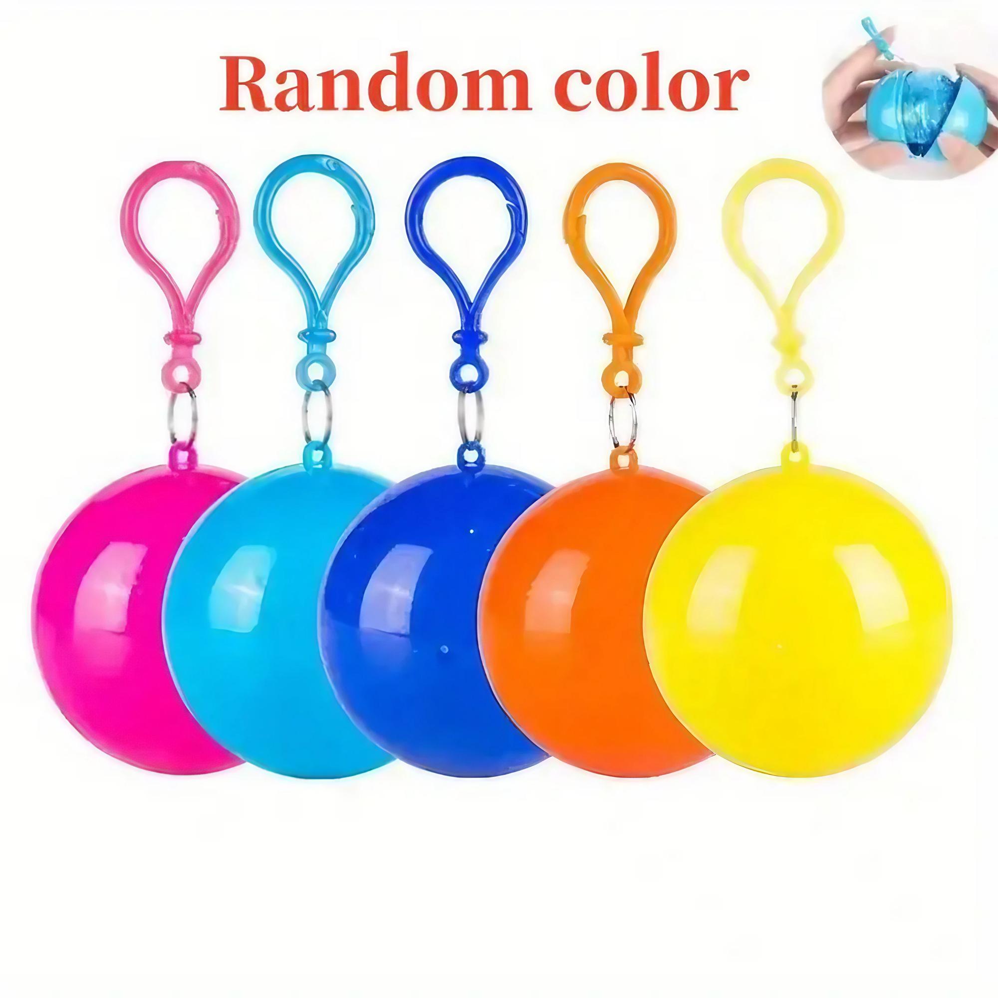 Portable Folding Raincoat with Ball, 1 Count Disposable Emergency Raincoat, Lightweight Rain Coat, Outdoor Raincoat for Travel Hiking Fishing Camping