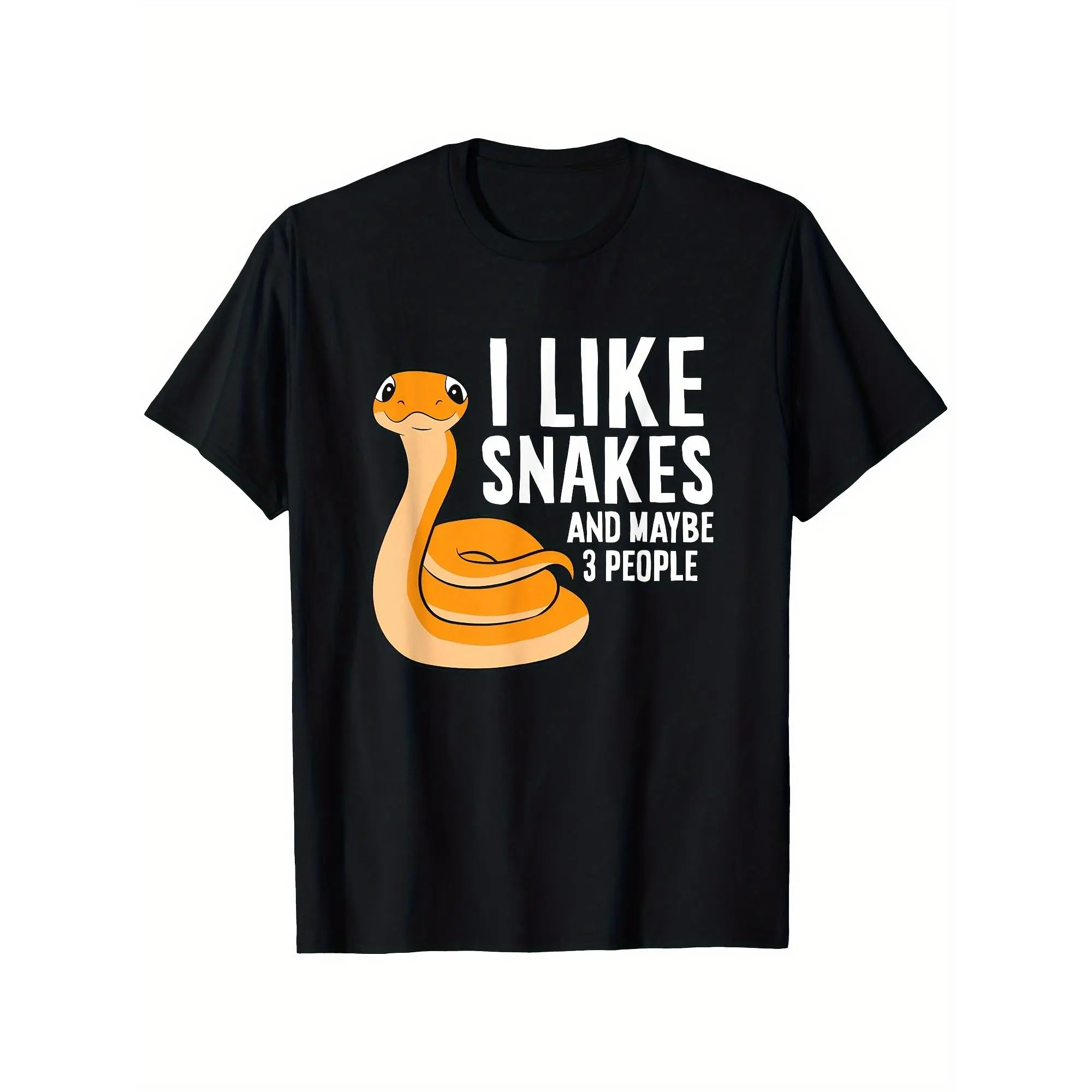 Men's T-Shirt - I Like Snakes and Maybe 3 Reptile Enthusiast Tee