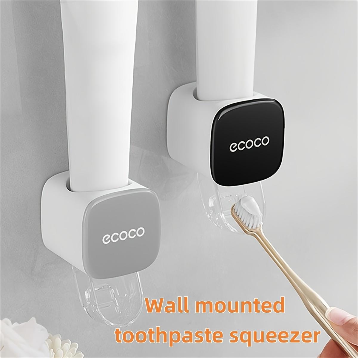 Mini Automatic Toothpaste Dispenser, Wall Mounted Waterproof Toothbrush Holder, Toothbrush Storage, No Power Needed, Space-Saving Bathroom Organizer