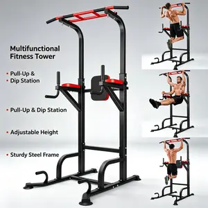 Single and double bar pull-up device, multifunctional fitness equipment, adult horizontal barbell