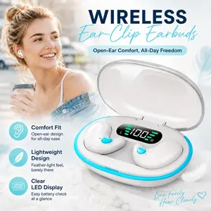 Wireless Earbuds, In-Ear Earphones With LED Power Display, Compact Charging Case, Button Control Stereo Sound Headphones, Lightweight Comfortable Fit For Music Calls Travel Daily Use