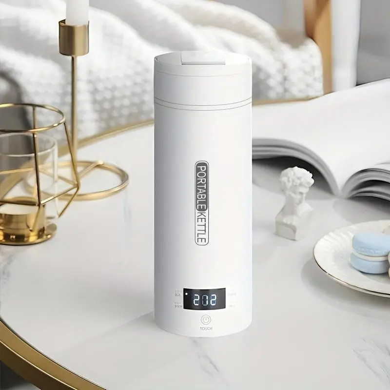 Portable Electric Tea Kettle with Us Plug, 4 Pre-Set Heating Settings, Home Kitchen Appliance, Boil Water, Business Travel, Christmas Gift