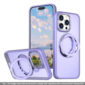360-Degree Rotating Stand Anti-Drop Protective Phone Case for iPhone 17 Pro Max, 16 Pro Max, 16, 15, 14, 13, 12, 11, Durable Protection