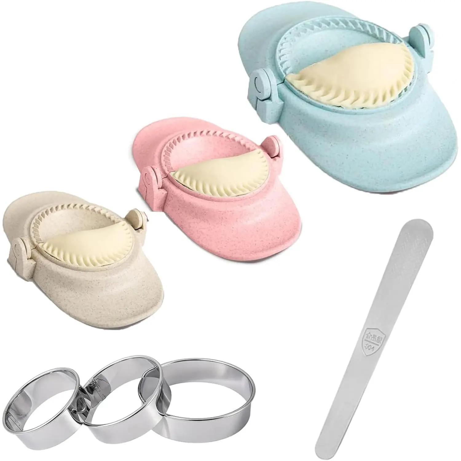 Dumpling Maker Empanada Maker Press Folder Crimp It  Ravioli Maker Sealer Pierogi Maker Press Empanada Press 3 Size (4.1"/3.1"/2.7")