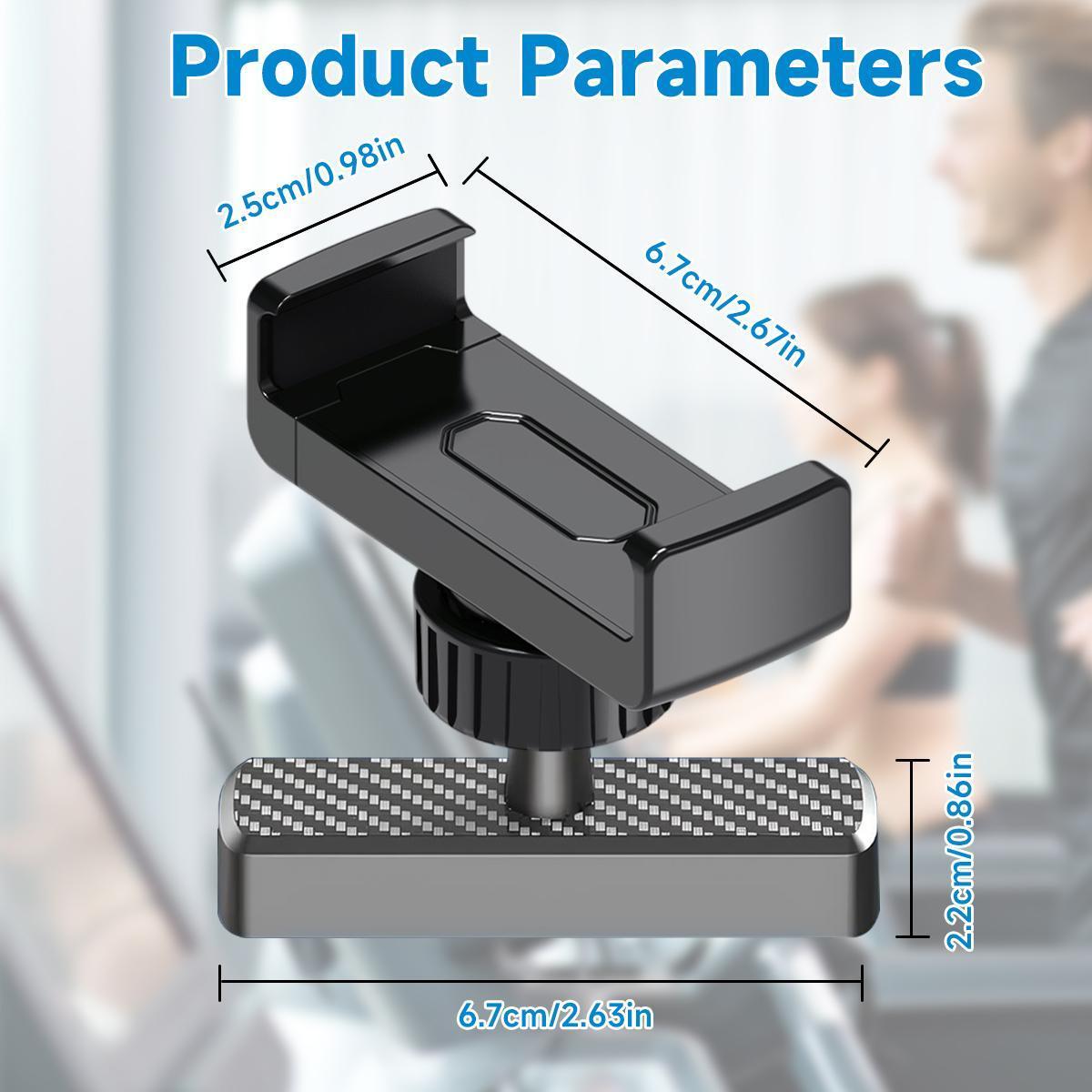 Gym Magnetic Phone Holder- 360 Adjustable Magnetic Phone Mount,Portable  Phone Holder Gym Accessories for Men Women Compatible with All Smartphones 4.7-7'' Smartphones