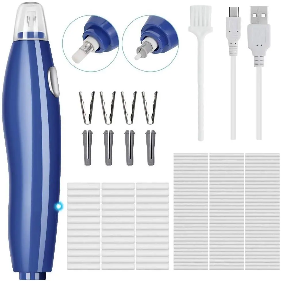 Electric Eraser, with 140 Eraser Refills, Rechargeable Pencil Erasers for Artists, Electric Erasers for Drafting, Drawing, Painting, Sketching, Architectural Plans, Detailer Tool EE04()