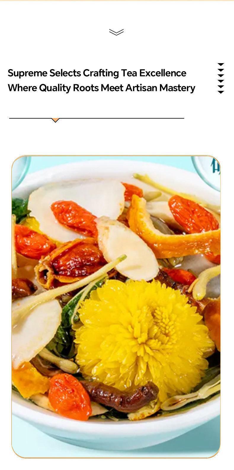 Chrysanthemum Cassia Seed Tea,100% Plant Combination- Chrysanthemum Cassia Seed Goji Berry Honeysuckle,Organic Herbal Liver Detox Drink  - Caffeine-Free ginseng  infused  eight  treasure  tea kidney  tea digestion  tea men healthy tea hibiscus  tea