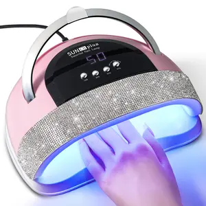UV LED Nail Lamp C8 Plus, 57 Beads Smart Sensor Gel Dryer with 4 Timers, Salon-Grade Nail Curing Light for Home Use，Christmas & Valentine's Day Gift