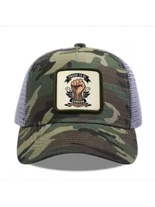 Proud to be Samoan fist 1 Camouflage Mesh Baseball Cap for Men & Women - Adjustable Snapback Trucker Hat, Breathable Back for Hiking, Fishing, Camping, Golf & Casual Outdoor Attire Camouflage Random