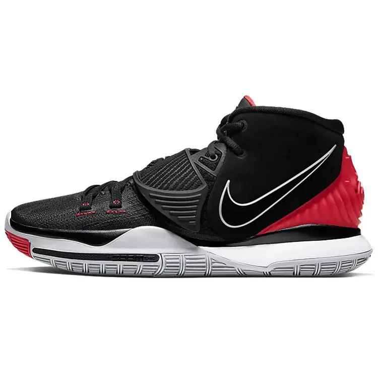 Nike Kyrie 6 Mid-Top Performance Basketball Shoes for Men and Women – Black and Red Verifiable, with credentials and supporting global authentication