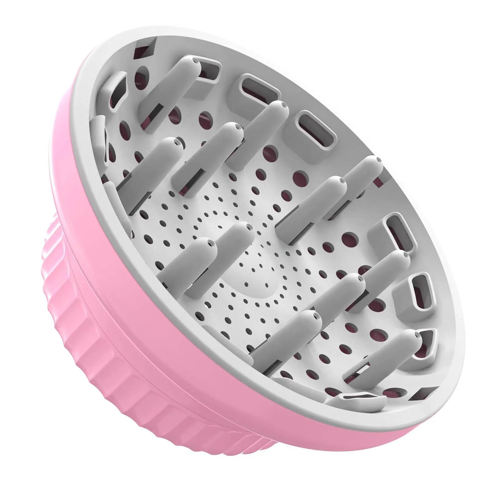 Hair Dryer Diffuser for Curly and Natural Wavy Hair,Universal Hair Diffuser,Hair Dryer Diffuser Attachment (Pink)