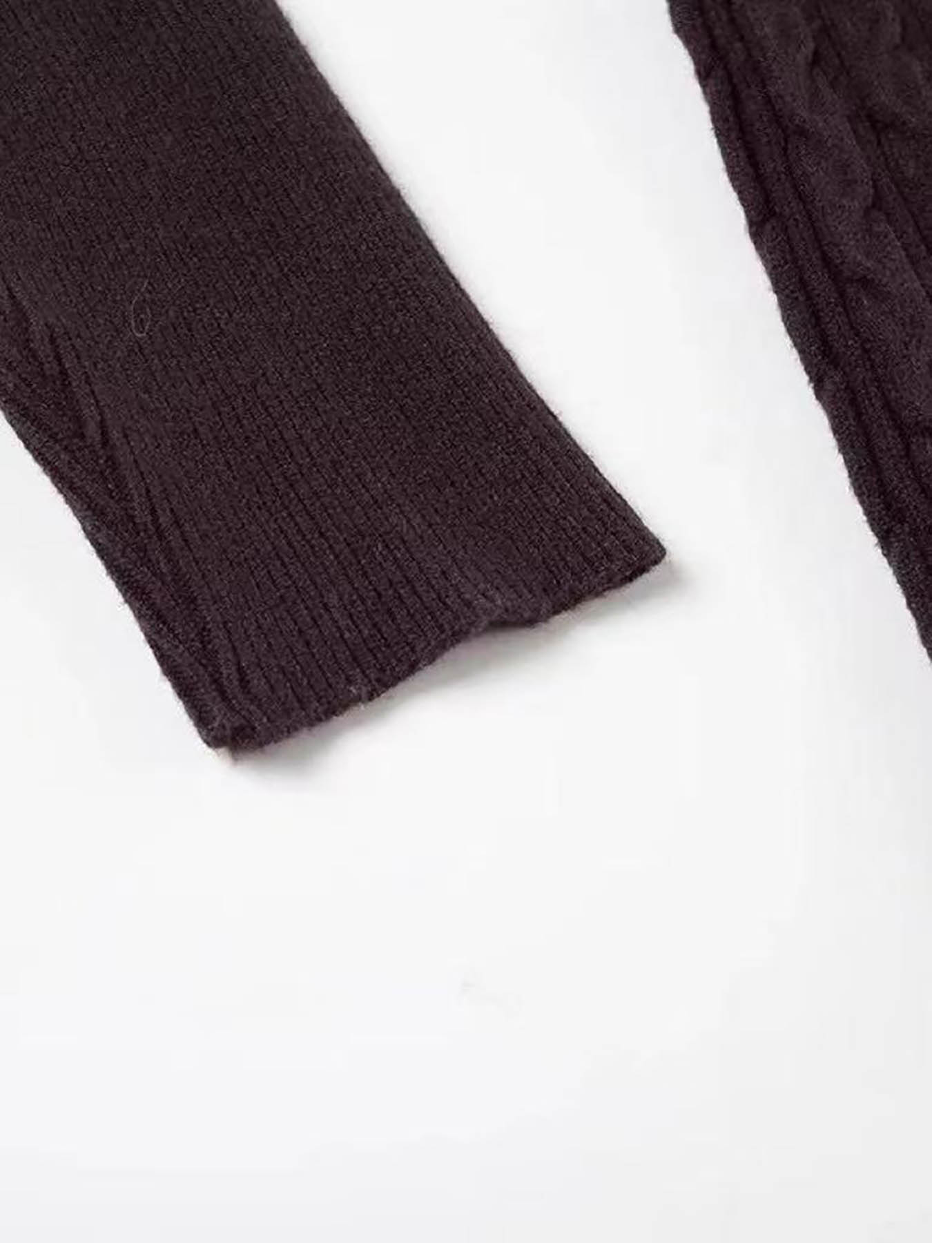 Women's Y2K Vintage Sweater, Soft Long Sleeve V-neck High Waist Knitwear for Women