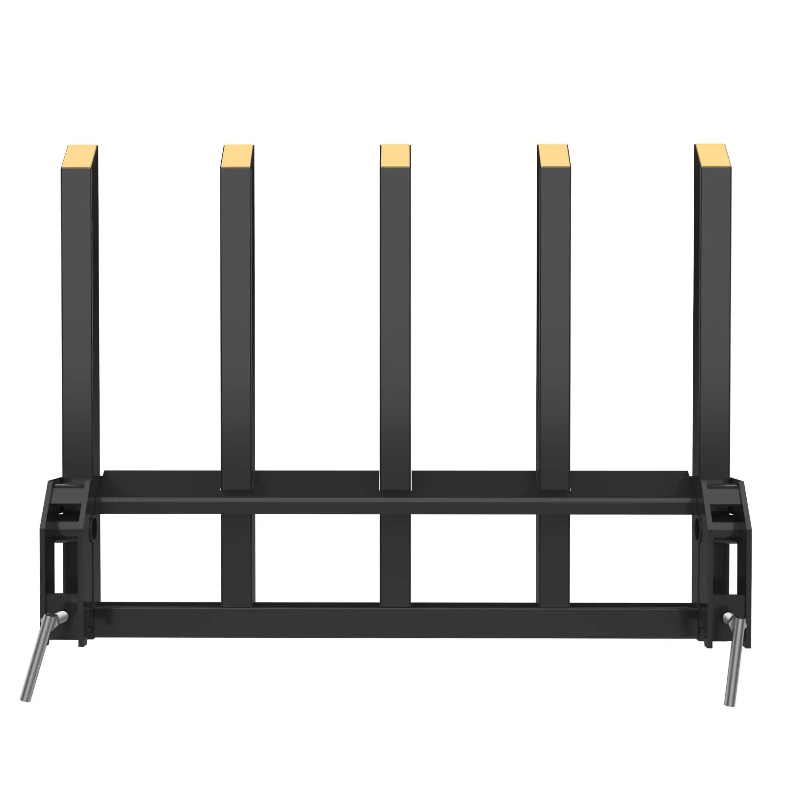 48" Bucket Debris Forks, 2500 lbs Clamp-On Pallet Forks, Compatible with Loader, Skidsteer & Tractor Buckets.
