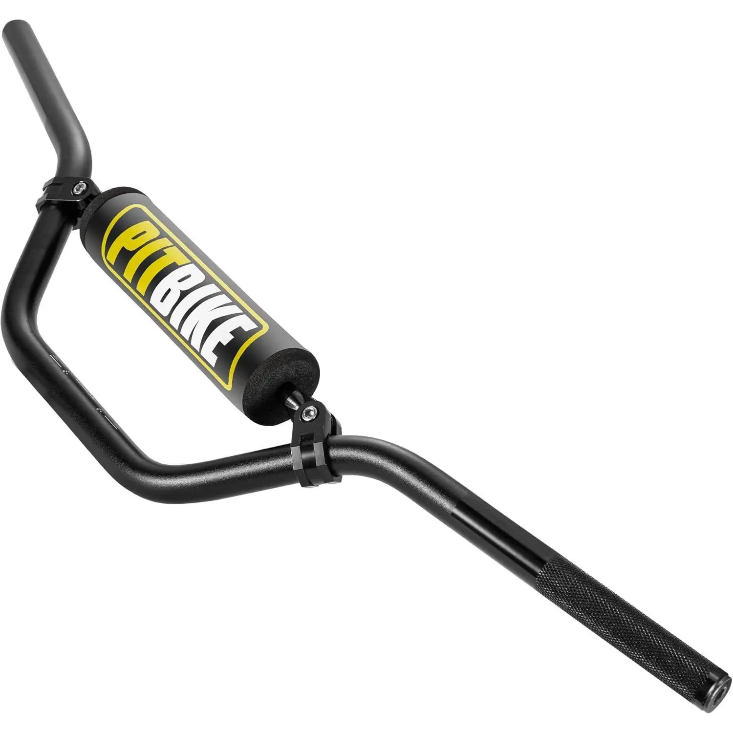 High-Strength Aluminum Universal 7/8"-22mm Dirt Bike Handlebars with Chest Pad & Cross Bar Matching Sets for CRF YZF KXF KLX RMZ DRZ Pit Bikes Motocross - Black