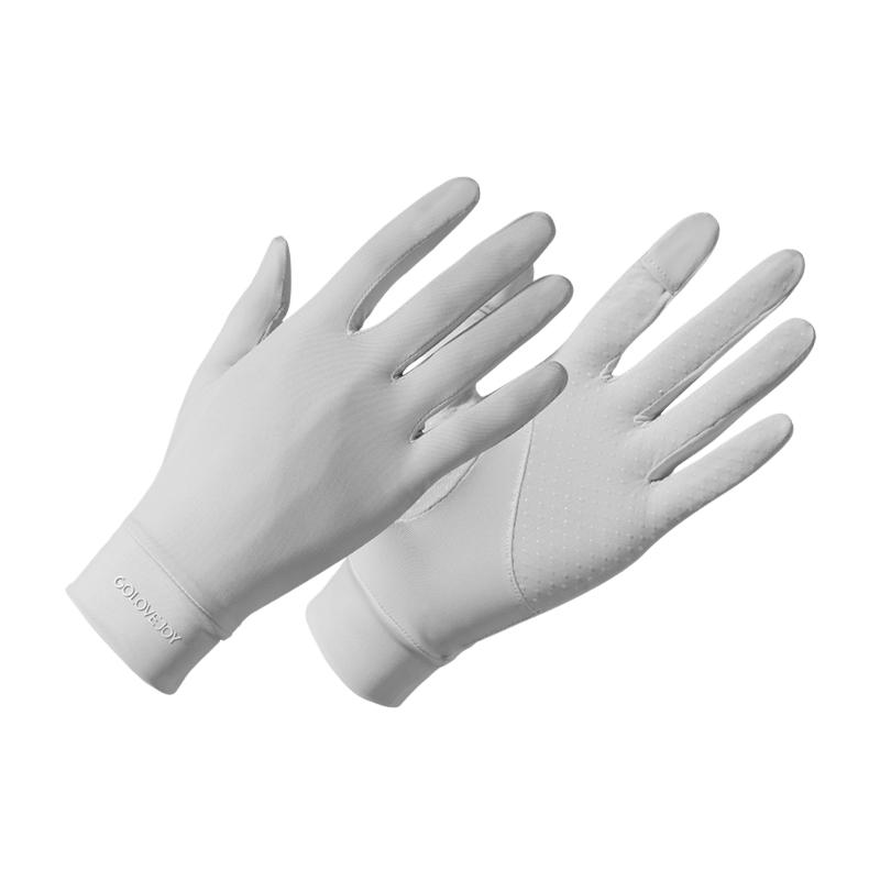 Women's UPF 50+ Sun Protection Gloves - Fingerless Cooling Ice Silk Driving Gloves