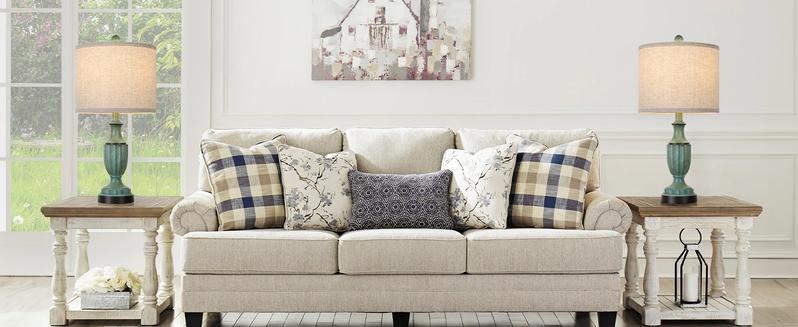 Farmhouse Living Room Table Lamps Set of 2, Green Rustic Vintage Table Lamps for Bedroom Nightstand, Antique Bedside Desk Lamps with Linen Shade, 22’’ Traditional Resin Lamp Sets for End Table