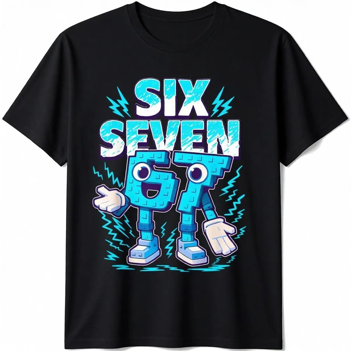 Funny Meme 67 Six Seven 6 7 Italian Brainrot Boys Kids Teens T-Shirt - Basic Light Cotton For Men Woman And Kid T-shirt