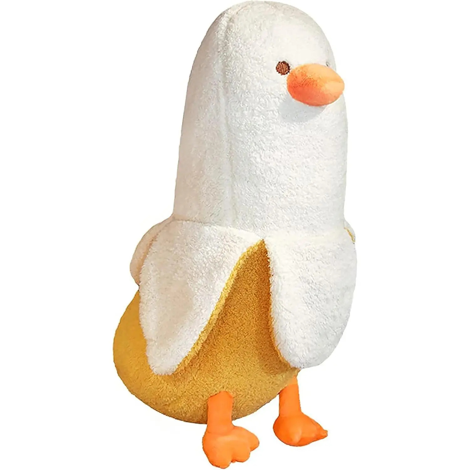 12-Inch Cute Banana Duck Cotton Fabric Pet Bed - 1 Stuffed Animal Pillow, Soft Dog & Cat Furniture House, Comfortable to Hold, Ideal Christmas/Birthday/Thanksgiving Gift for Boy, Pet Decoration, Good Gift For Thanksgiving