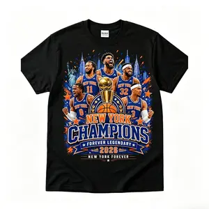 New York 2026 City Shirt, Blue Orange Glory Shirt, NYC Basketball Fan Gift, comfortable, breathable, pure cotton