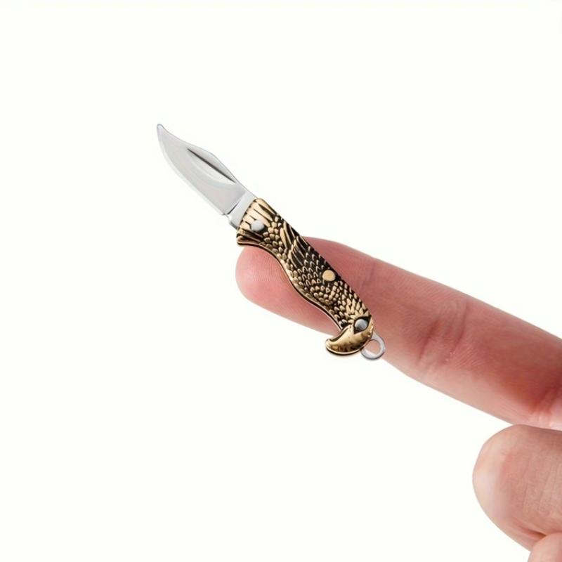 Practical Pocket Knife, mini small tools/pocket tools, copper eagle handle, ultra-small Edc multi-functional tool, for daily household use, perfect keychain accessory, Portable Hand Tool. Want to buy now!