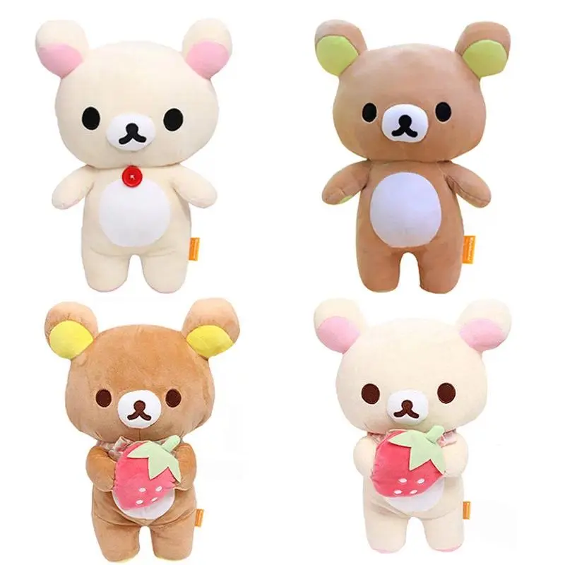 Anime Rilakkuma Cartoon Plush Doll Soft bear Toys Kawaii Room Decor Teddy Bear Plushies Cute Couple Bear Xmas Gifts For Girls