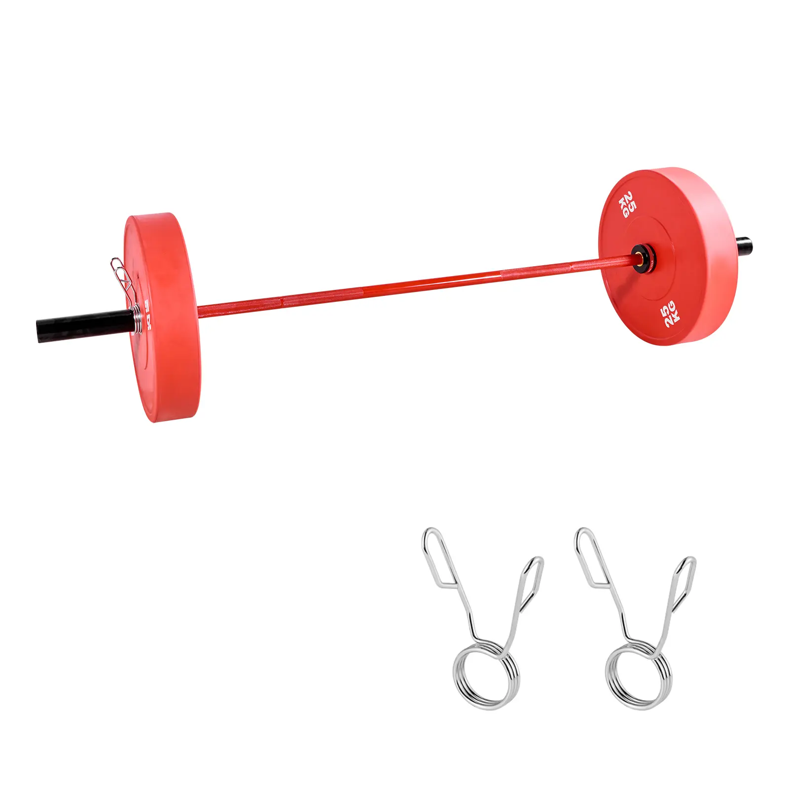6 ft Barbell Bar, Stable Rotation System