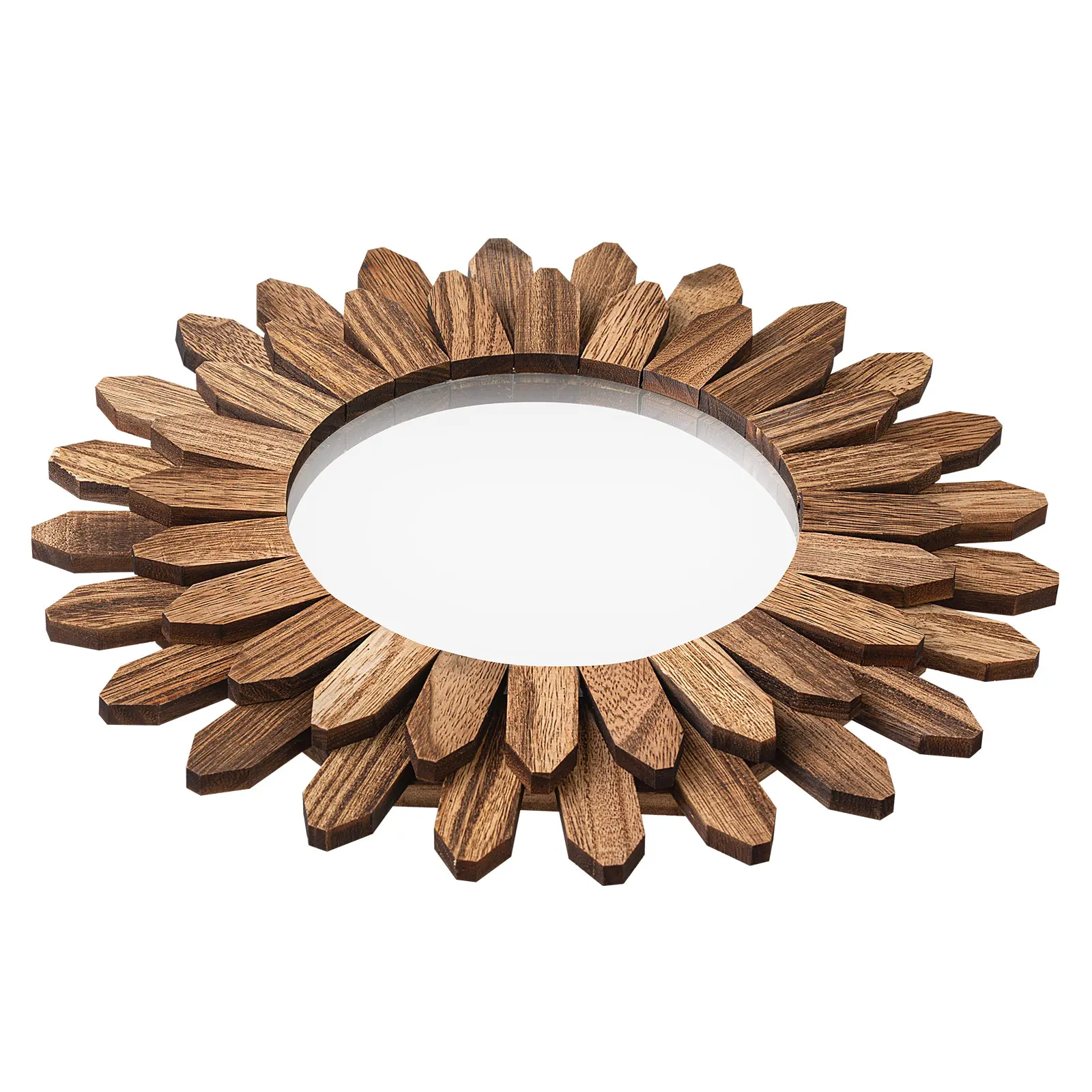 Wall Mirror Decorative Inch Rustic Wood, HD Imaging Mirror, Built to Last, Easy to Install, For New Home (Carbonized Black)