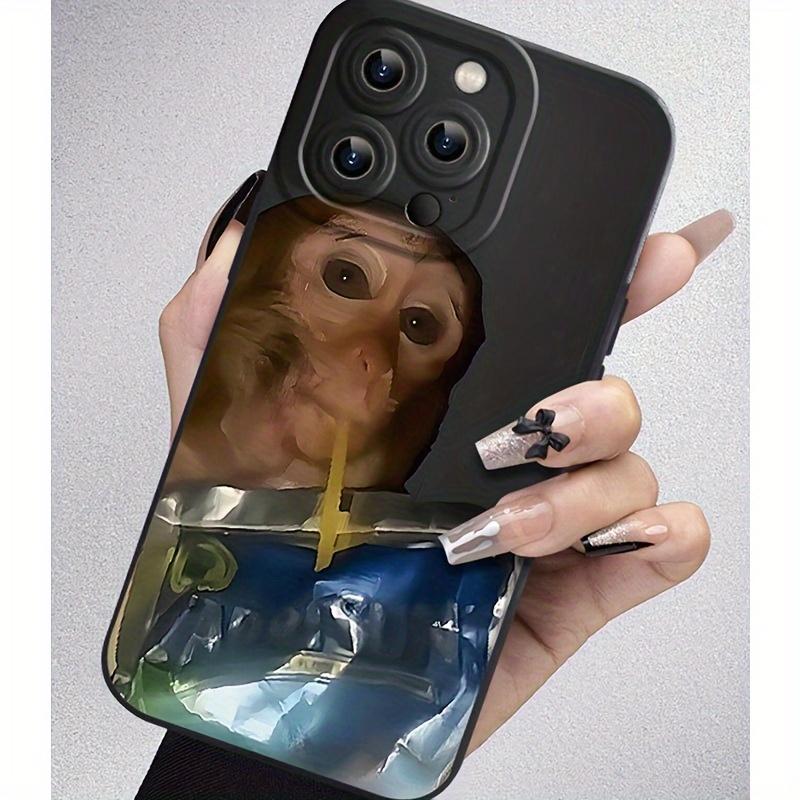 Monkey Sipping Caprisun Phone Case for iPhone17/ 16PROMAX/16PLUS/16PRO/16/15PROMAX/15PLUS/15PRO/15/14PROMAX/14PLUS/14PRO/14/13PROMAX/13PRO/13/12PROMAX/12PRO/12/11Promax/11Pro/11/Xsmax/11Promax/11Pro/11/Xsmax Gift Phone Case