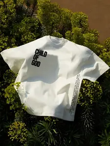 Unisex Child of God Print T-Shirt, Loose-Fit Street Style Top, Comfortable Daily Wear, Faith Theme Clothing, Casual Summer Tee