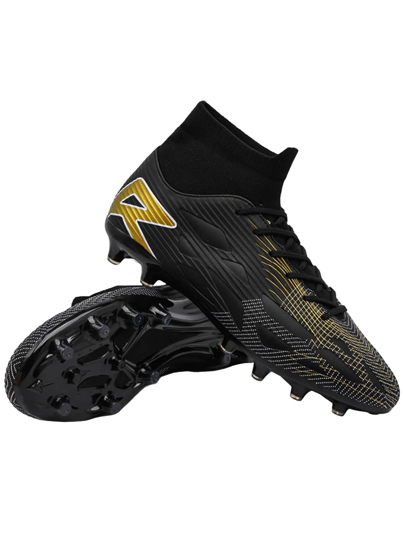 Men's Professional Ag Football Cleats, Outdoor Tpu Soccer Boots, Football Field Boots, Artificial Grass Sports Shoes, Unisex, Student & Adult, All-Season