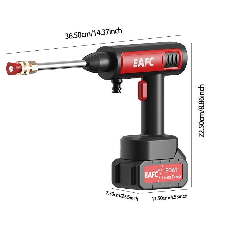 Portable Wireless High Pressure Car Wash Water-Gun, 1 Set Rechargeable Cordless Car Wash Tool with Accessories, Multifunctional Car Washing Tool, Pressure Washer Handheld #TOP PICKS