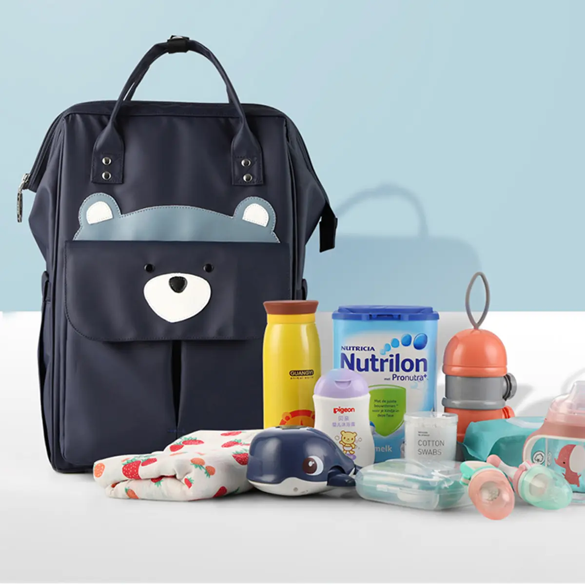 Multifunctional Mommy Backpack Shoulder Bag Handbag Large Capacity Maternity Outdoor Use, Durable & Spacious Design for Moms