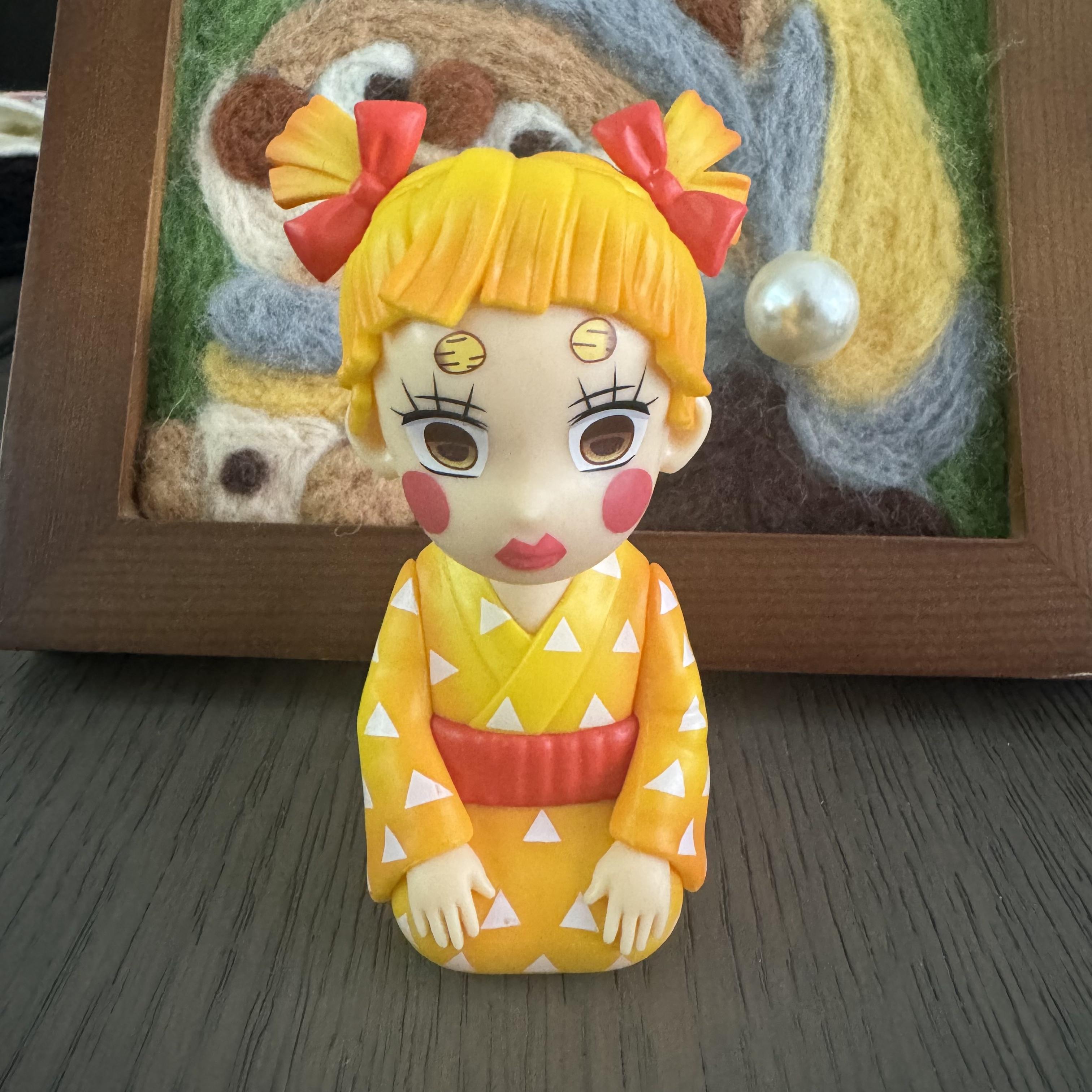 Demon Slayer Action Figure Kamado Tanjirou Agatsuma Zenitsu Hashibira Inosuke Creative Figure Model Decoration Ornaments Toys