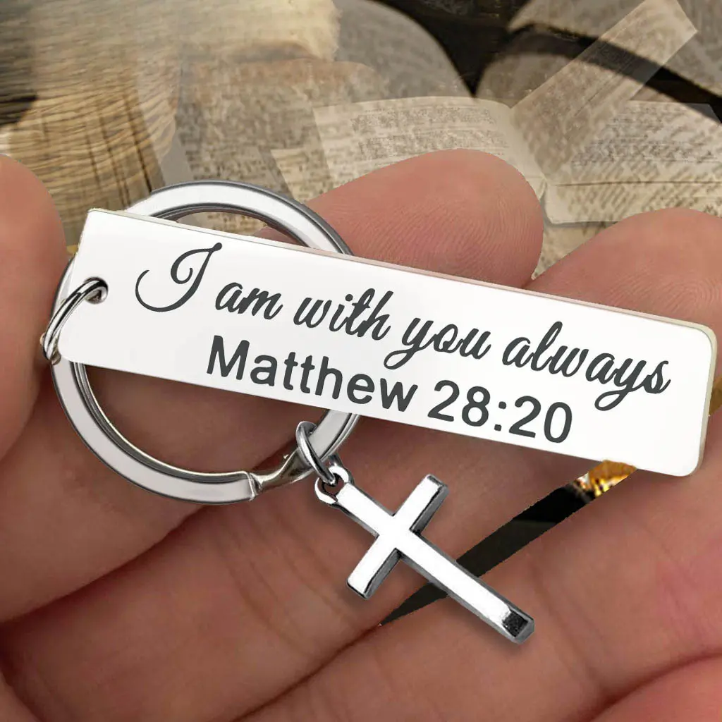 Stainless Steel Brother Keychain, Thank You Design, Unique Minimalist Gift, Perfect for Birthdays, Holidays, Parties, Durable Accessory