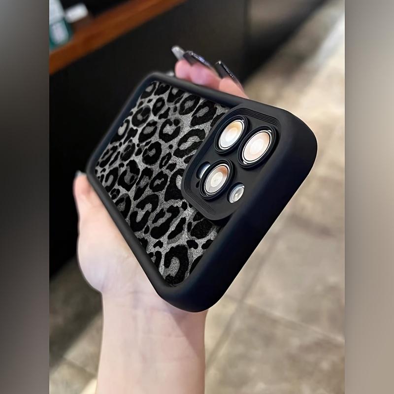 Case for IPhone 16 Pro Max 15 Plus 14 13 12 11 XS XR Leopard Pattern Pocket-Friendly Shockproof Silicone Protective Softcase Gifts for Women Men Girls Boys