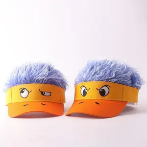 Cute Yellow Duck Wig Baseball Cap, Funny 3D Duck Costume Tongue Hat for Men Women, Street Cosplay Carnival Party Novelty Dress-Up Headwear