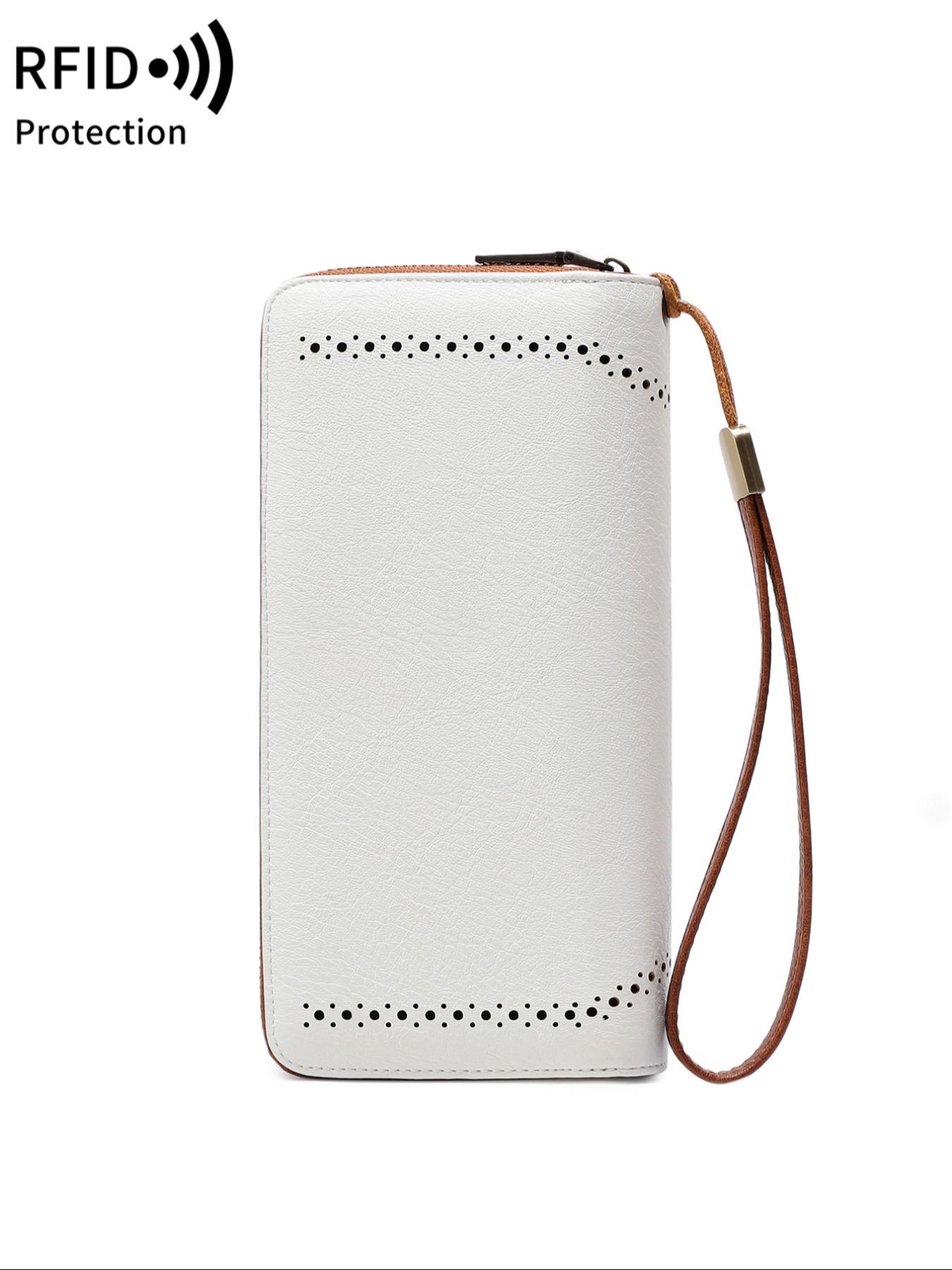 Women's Fashionable Geometric Pattern Long Wallet, Stylish Wallet, Casual PU Leather Zipper Card Holder, Multi-functional Wallet for Daily Use