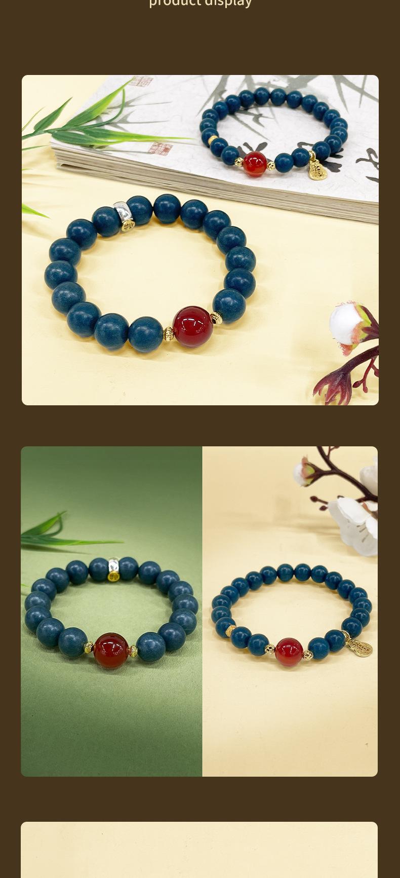 All-Natural Medicinal Aroma Combined Incense Bead Couple Bracelets, New Chinese Style, Meditation, Yoga & Healing Inspired, Ideal Festival Gifts