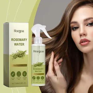 Hoegoa Rosemary Water Hair Spray, Silicone Sulfate Paraben Free, Strengthen Hair Roots Reduce Hair Loss, Oil Control Repair Frizzy Damaged Hair, Refreshing Scalp Care Mist 100ml