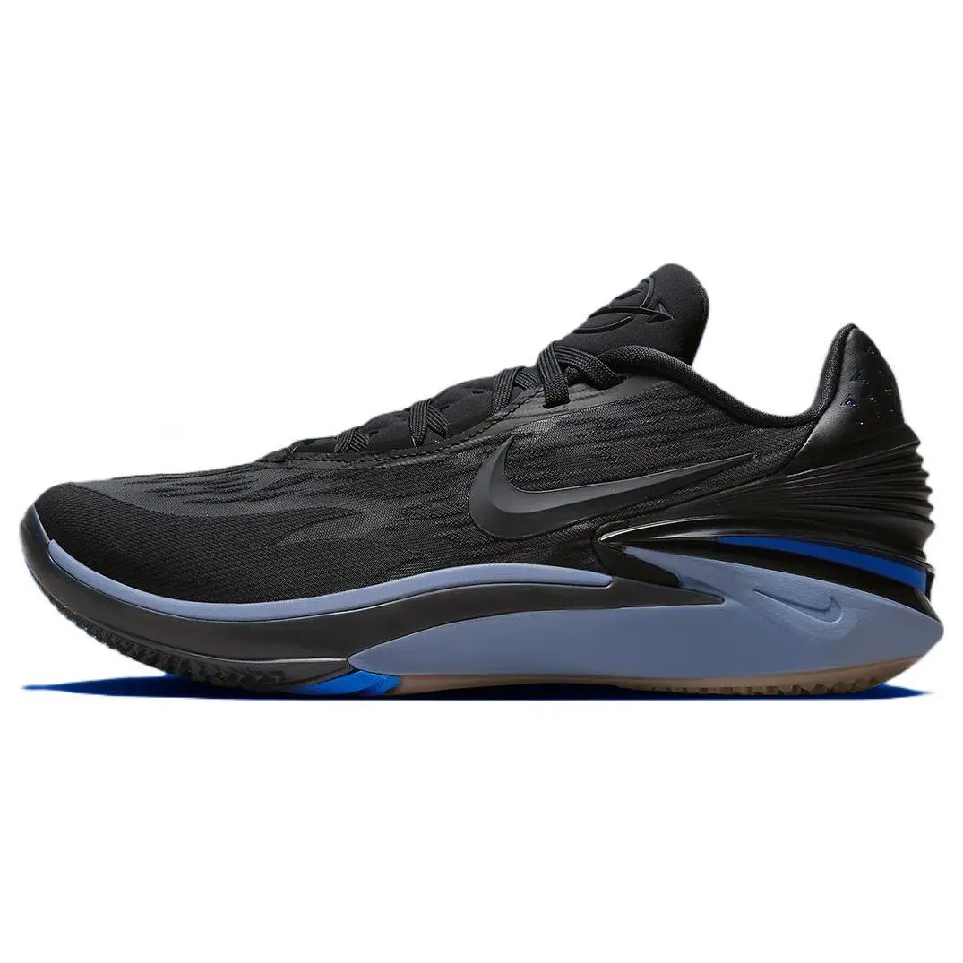 Nike Air Zoom G.T. Cut 2 Low-Top Basketball Shoes for Men – Round Toe, Lace-Up, Blue and Black Verifiable, with credentials and supporting global authentication