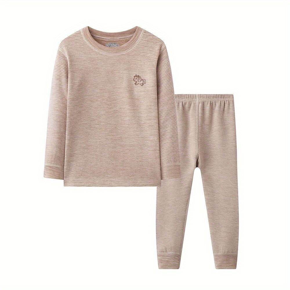 Thermal Underwear Set with a Small Collar for Boys And Girls, a Warm And Thick Base Layer for, Perfect for Autumn And Winter, Halloween, And Christmas, for Outdoor