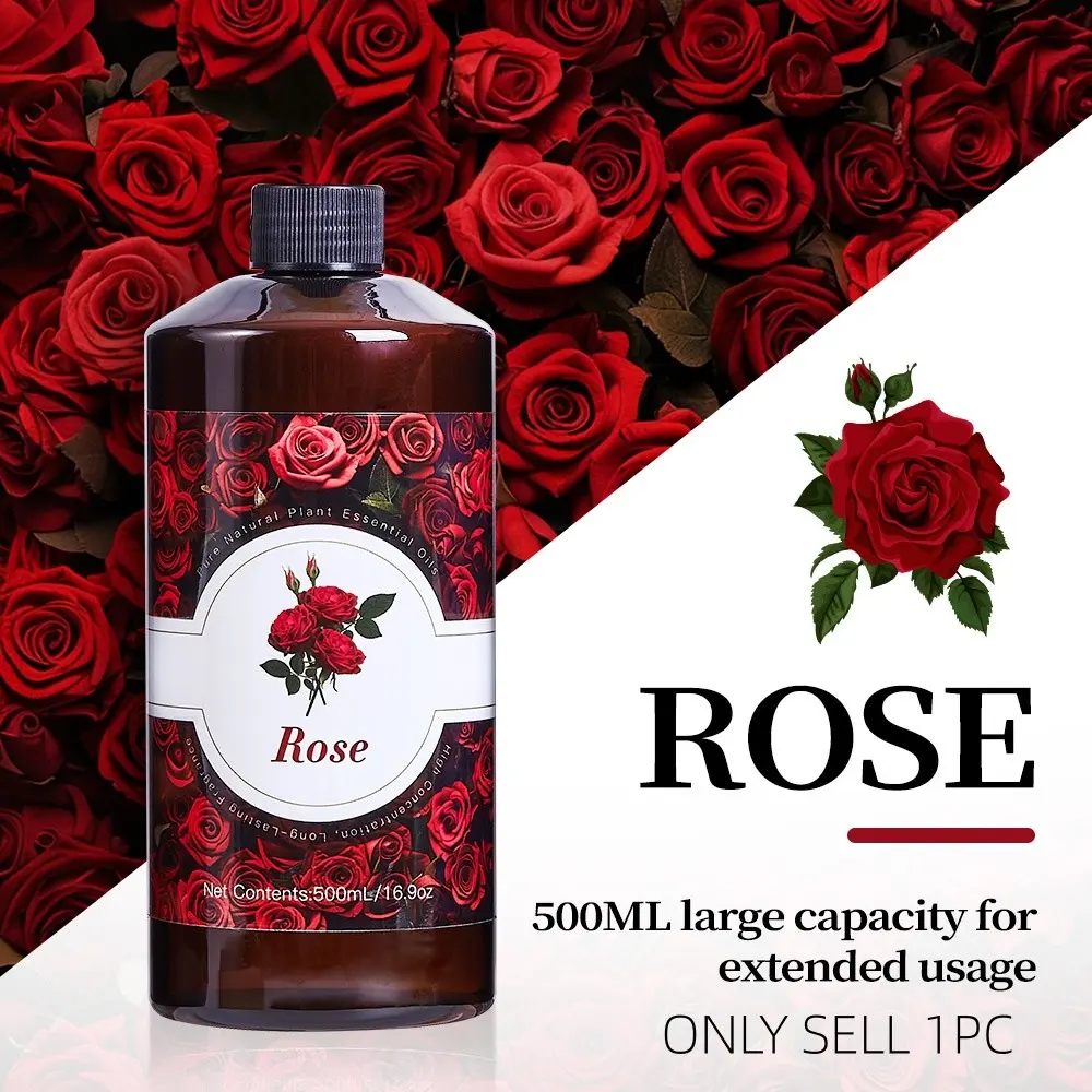 500ML Liquid Diffuser Refill, Scent Diffuser Oils, Long-Lasting Pure Fragrance, Ideal for Home and Hotel Use, No Fire Essential Oil Dispenser