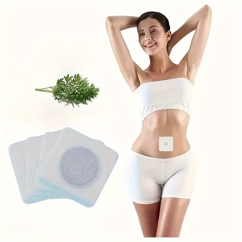 50 Pieces Abdomen Shaping Patches, Tightening Abdomen Slimmer Patches for Men and Women, Disposable Non-Woven Fabric for Daily Home Use, Water-Resistant Design