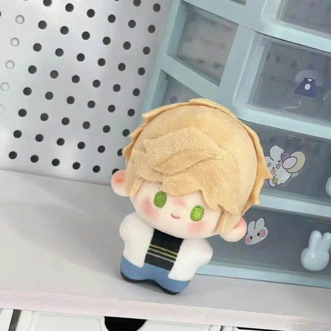 10cm Cute Plush Marinette Dupain-Cheng & Adrien Agreste Pendant Keychain, Anime Marinette Figure, Birthday Gift Ideas for Girlfriend, Toy for Fans, Girlfriend Birthday Gift