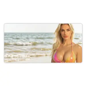 Seaside Beauty Pattern Mouse Pad, 1 Count Rectangle Gaming MousePad, Anti-slip Rubber Base Mouse Mat for Work, Gaming,Office Desk Mat