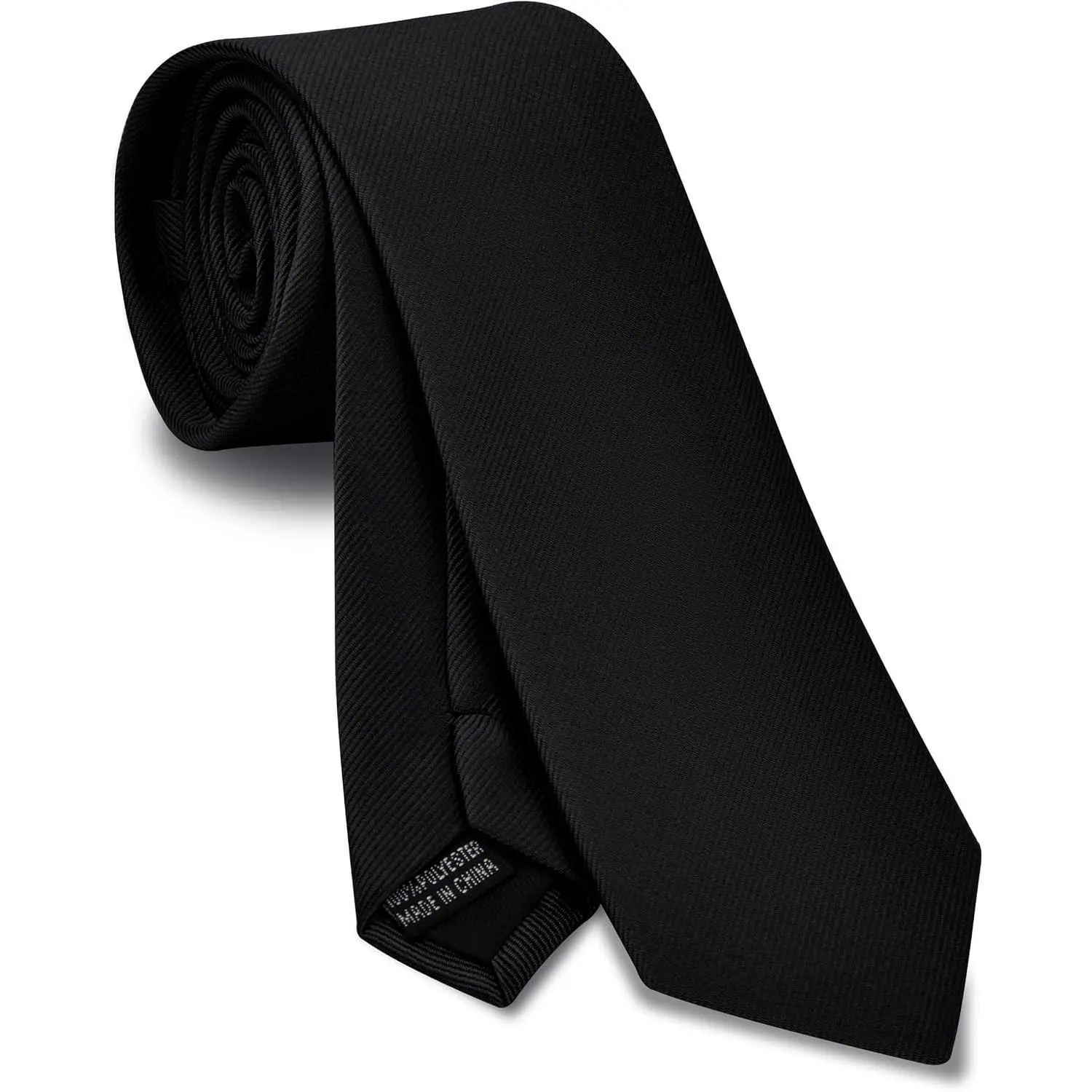 2.4" (6cm) Solid Pure Color Skinny Tie Plain Slim Necktie for MenGift